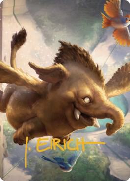 Hollyphant Art Card (Gold-Stamped Signature) 18 card from Art Series: Commander Legends: Battle for Baldur's Gate