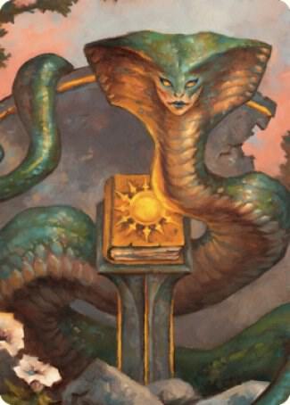 Guardian Naga Art Card 16 card from Art Series: Commander Legends: Battle for Baldur's Gate