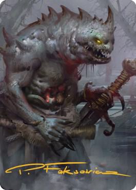 Gray Slaad Art Card (Gold-Stamped Signature) 15 card from Art Series: Commander Legends: Battle for Baldur's Gate