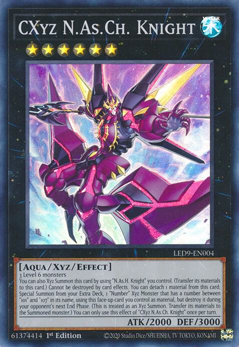 CXyz N.As.Ch. Knight LED9-EN004 card from Legendary Duelists: Duels From the Deep