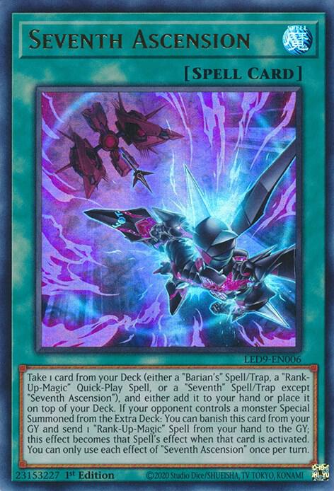 Seventh Ascension LED9-EN006 card from Legendary Duelists: Duels From the Deep