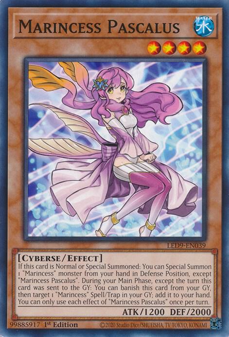 Marincess Pascalus LED9-EN039 card from Legendary Duelists: Duels From the Deep