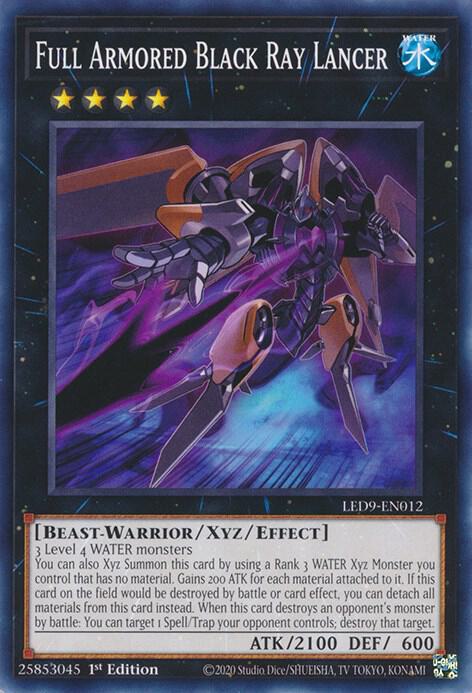 Full Armored Black Ray Lancer LED9-EN012 card from Legendary Duelists: Duels From the Deep