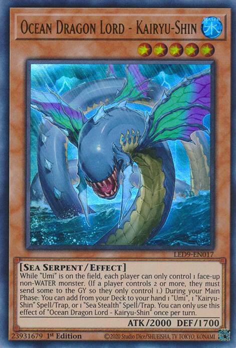 Ocean Dragon Lord - Kairyu-Shin LED9-EN017 card from Legendary Duelists: Duels From the Deep