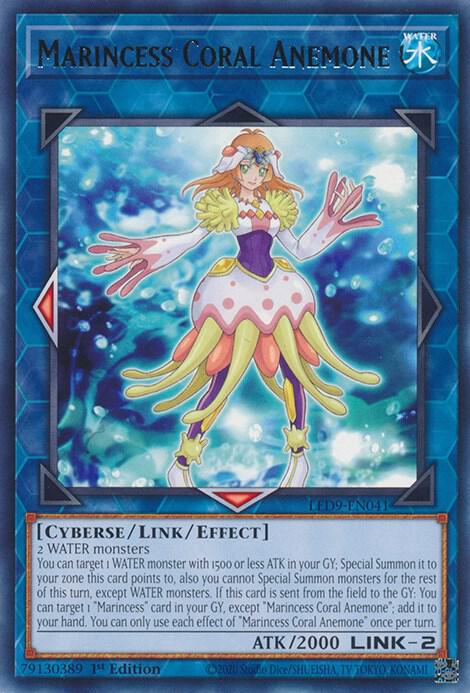 Marincess Coral Anemone LED9-EN041 card from Legendary Duelists: Duels From the Deep