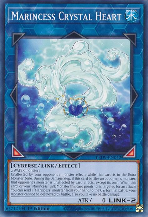 Marincess Crystal Heart LED9-EN042 card from Legendary Duelists: Duels From the Deep