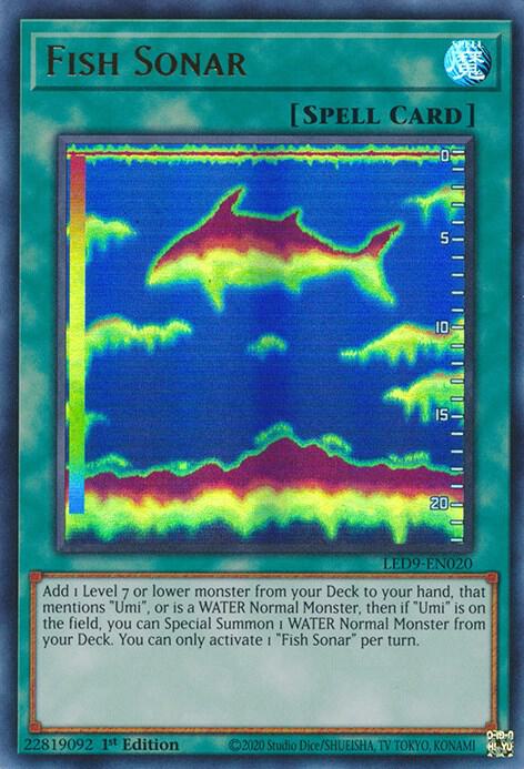 Fish Sonar LED9-EN020 card from Legendary Duelists: Duels From the Deep