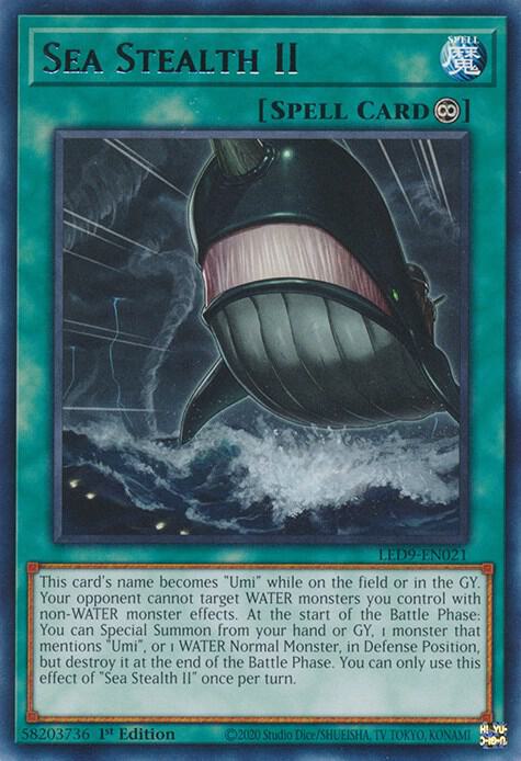 Sea Stealth II LED9-EN021 card from Legendary Duelists: Duels From the Deep