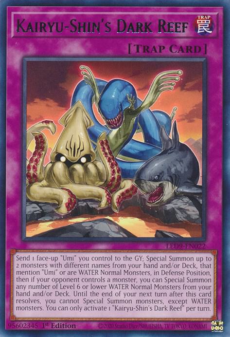 Kairyu-Shin's Dark Reef LED9-EN022 card from Legendary Duelists: Duels From the Deep