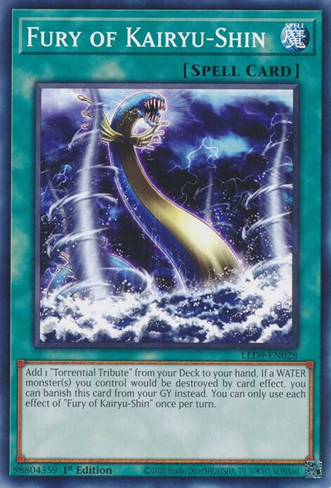 Fury of Kairyu-Shin LED9-EN028 card from Legendary Duelists: Duels From the Deep