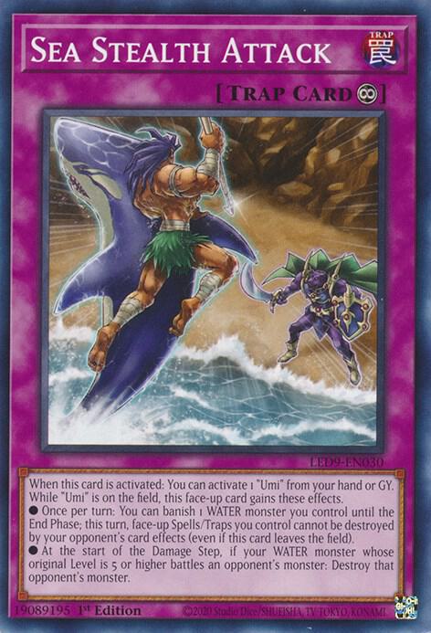 Sea Stealth Attack LED9-EN030 card from Legendary Duelists: Duels From the Deep