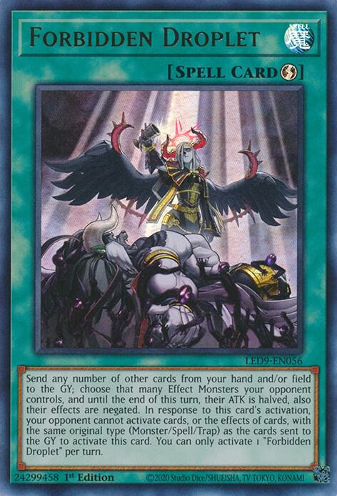 Forbidden Droplet LED9-EN056 card from Legendary Duelists: Duels From the Deep