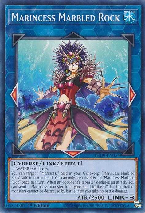 Marincess Marbled Rock LED9-EN054 card from Legendary Duelists: Duels From the Deep