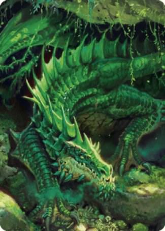 Adult Green Dragon Art Card 1 card from Art Series: Commander Legends: Battle for Baldur's Gate