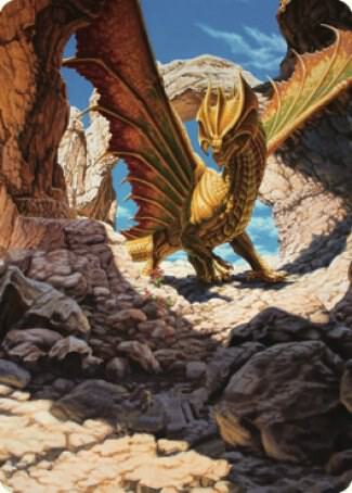 Ancient Brass Dragon Art Card (2/81) card from Art Series: Commander Legends: Battle for Baldur's Gate