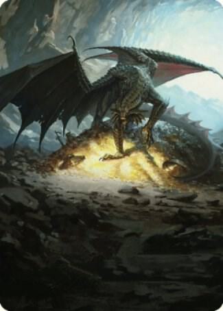 Ancient Copper Dragon Art Card (4/81) card from Art Series: Commander Legends: Battle for Baldur's Gate