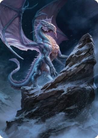 Ancient Silver Dragon Art Card (6/81) card from Art Series: Commander Legends: Battle for Baldur's Gate