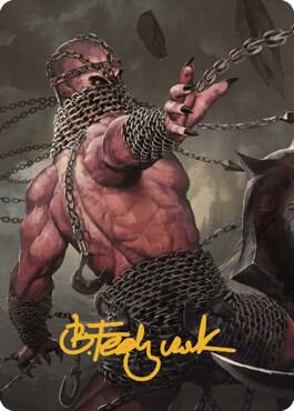 Chain Devil Art Card (Gold-Stamped Signature) 8 card from Art Series: Commander Legends: Battle for Baldur's Gate