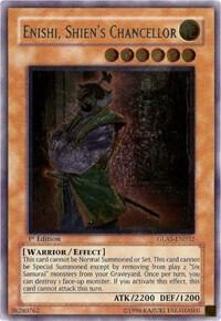 Enishi, Shien's Chancellor (UTR) GLAS-EN032 card from Gladiator's Assault