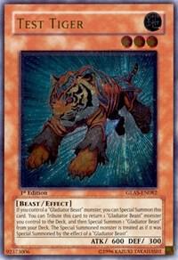 Test Tiger (UTR) GLAS-EN082 card from Gladiator's Assault