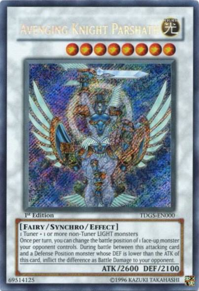 Avenging Knight Parshath TDGS-EN000 card from The Duelist Genesis