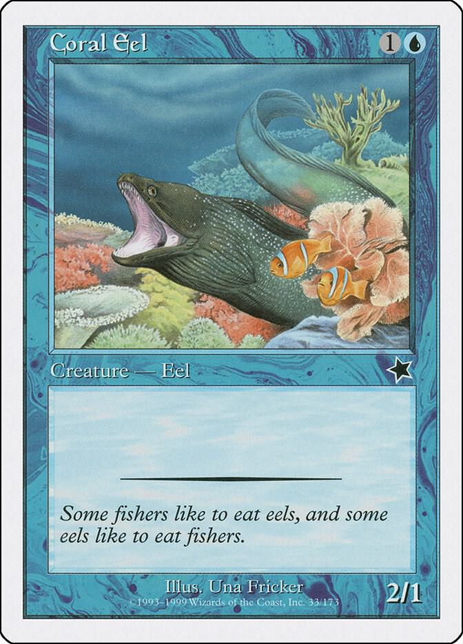 Coral Eel 33 card from Starter 1999