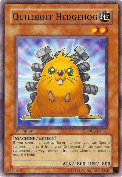 Quillbolt Hedgehog TDGS-EN003 card from The Duelist Genesis
