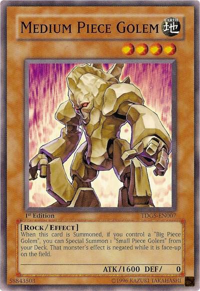 Medium Piece Golem TDGS-EN007 card from The Duelist Genesis