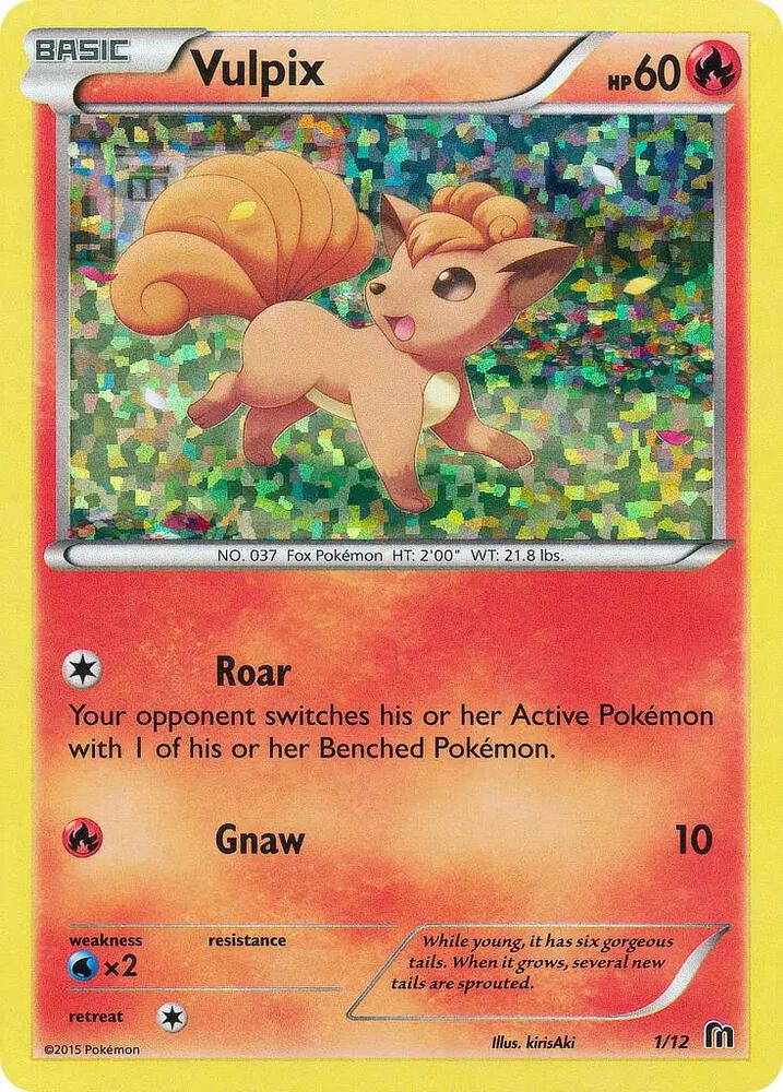 Vulpix - 1/12 001/012 card from McDonald's Promos 2016