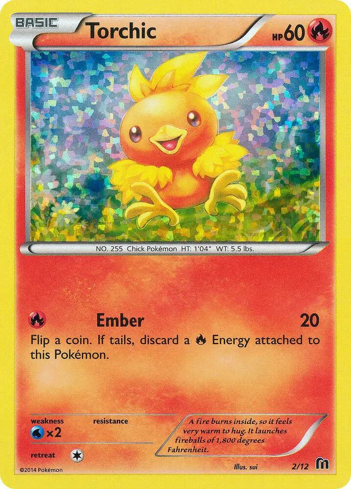 Torchic - 2/12 002/012 card from McDonald's Promos 2016