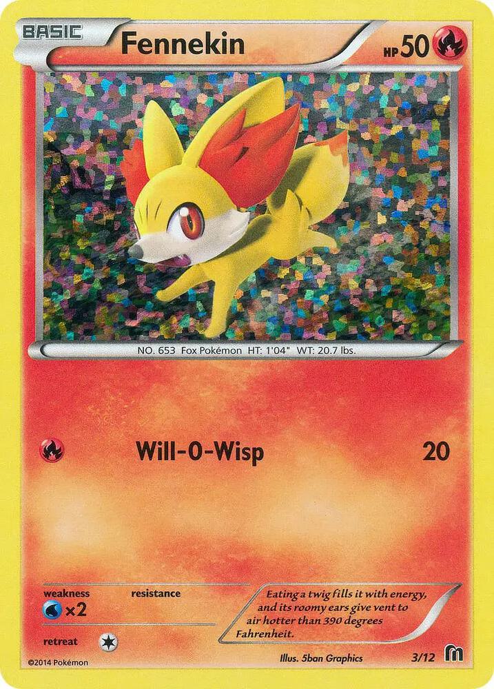 Fennekin - 3/12 003/012 card from McDonald's Promos 2016