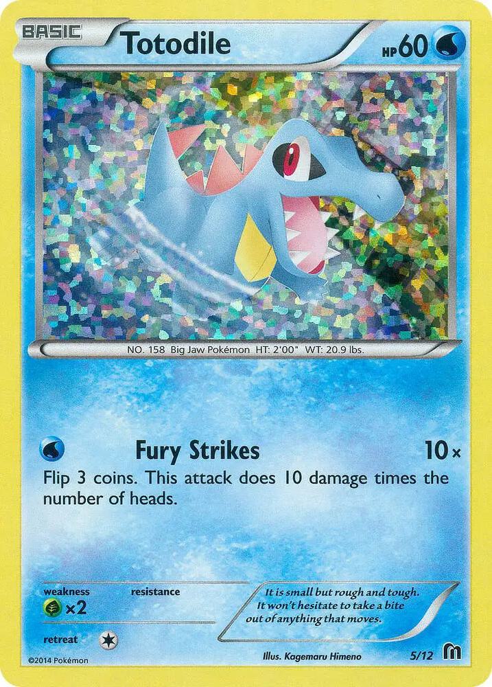 Totodile - 5/12 005/012 card from McDonald's Promos 2016