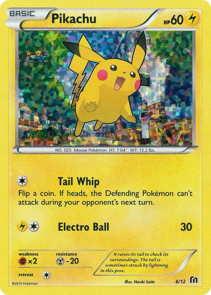 Pikachu - 6/12 006/012 card from McDonald's Promos 2016