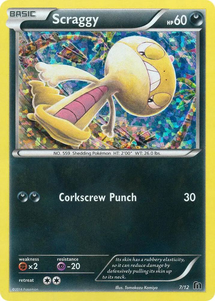 Scraggy - 7/12 007/012 card from McDonald's Promos 2016
