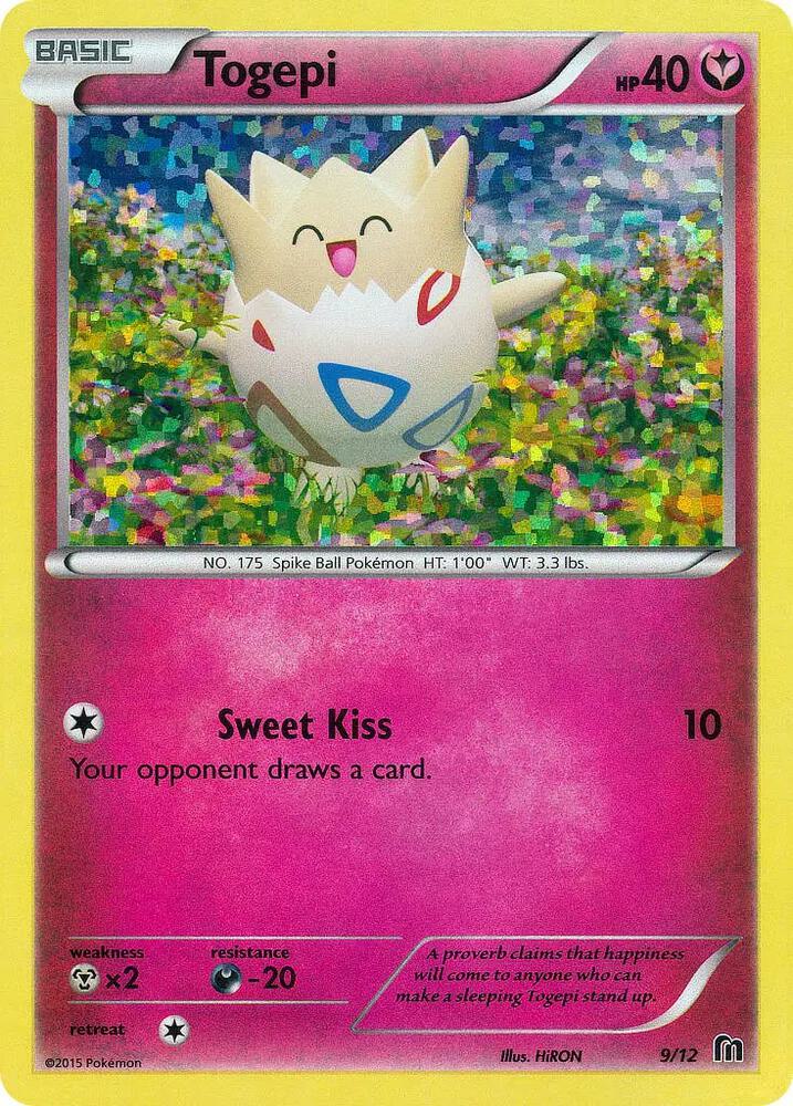 Togepi - 9/12 009/012 card from McDonald's Promos 2016