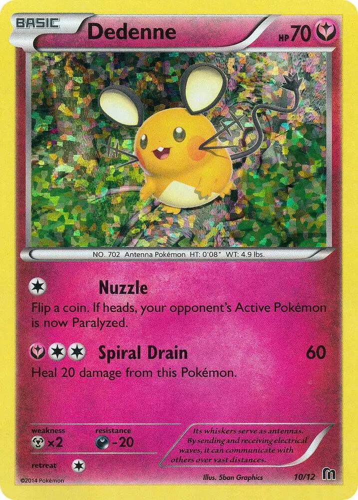 Dedenne - 10/12 010/012 card from McDonald's Promos 2016
