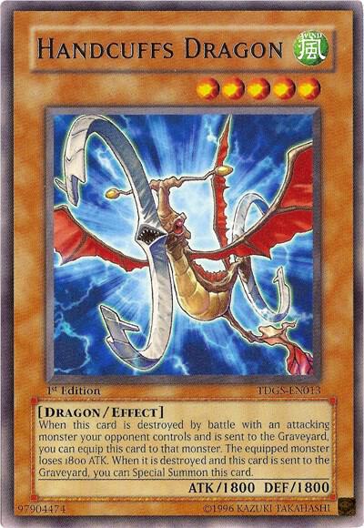 Handcuffs Dragon TDGS-EN013 card from The Duelist Genesis