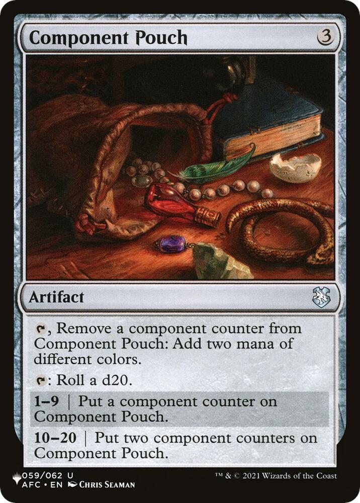 Component Pouch 059/062 card from The List Reprints