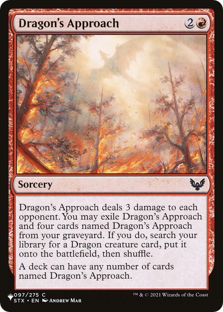 Dragon's Approach 097/275 card from The List Reprints