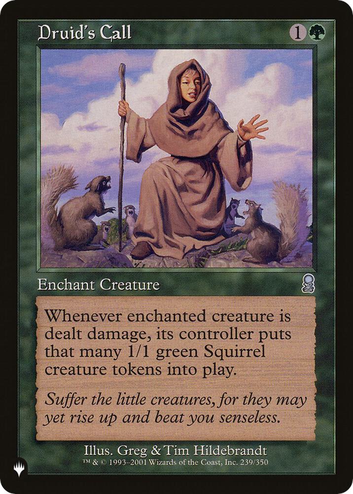 Druid's Call 239/350 card from The List Reprints