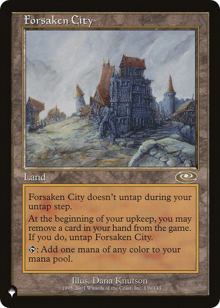 Forsaken City 139/143 card from The List Reprints