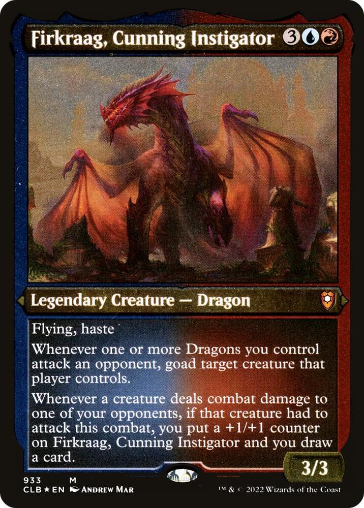 Firkraag, Cunning Instigator (Display Commander) - Thick Stock 933 card from Commander Legends: Battle for Baldur's Gate