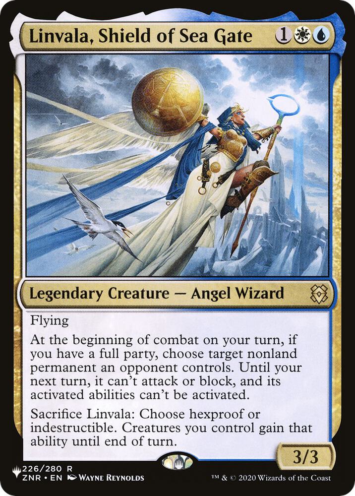 Linvala, Shield of Sea Gate 226/280 card from The List Reprints
