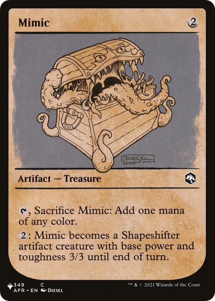 Mimic (Showcase) 349/281 card from The List Reprints