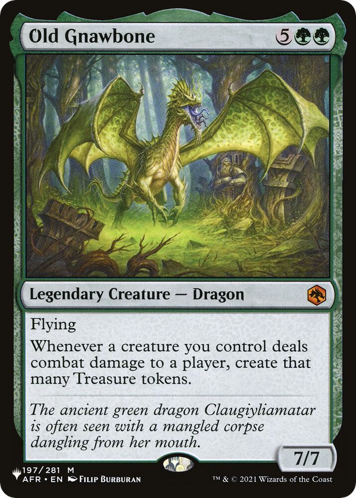 Old Gnawbone 197/281 card from The List Reprints
