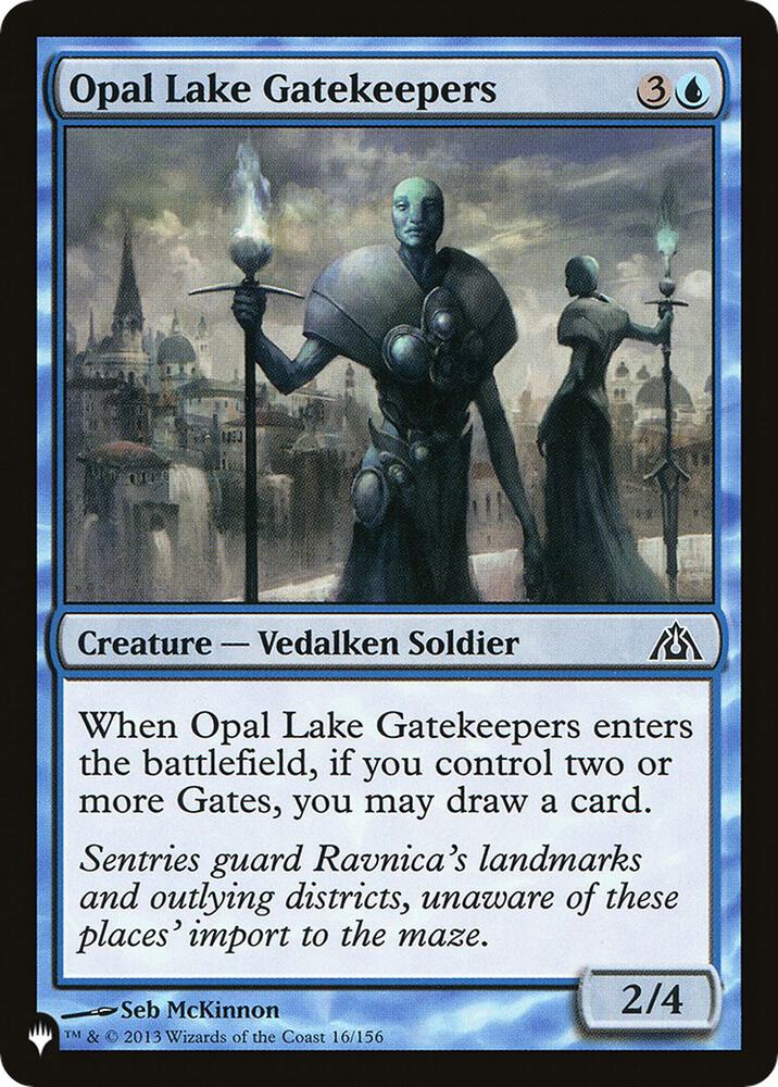 Opal Lake Gatekeepers 16/156 card from The List Reprints