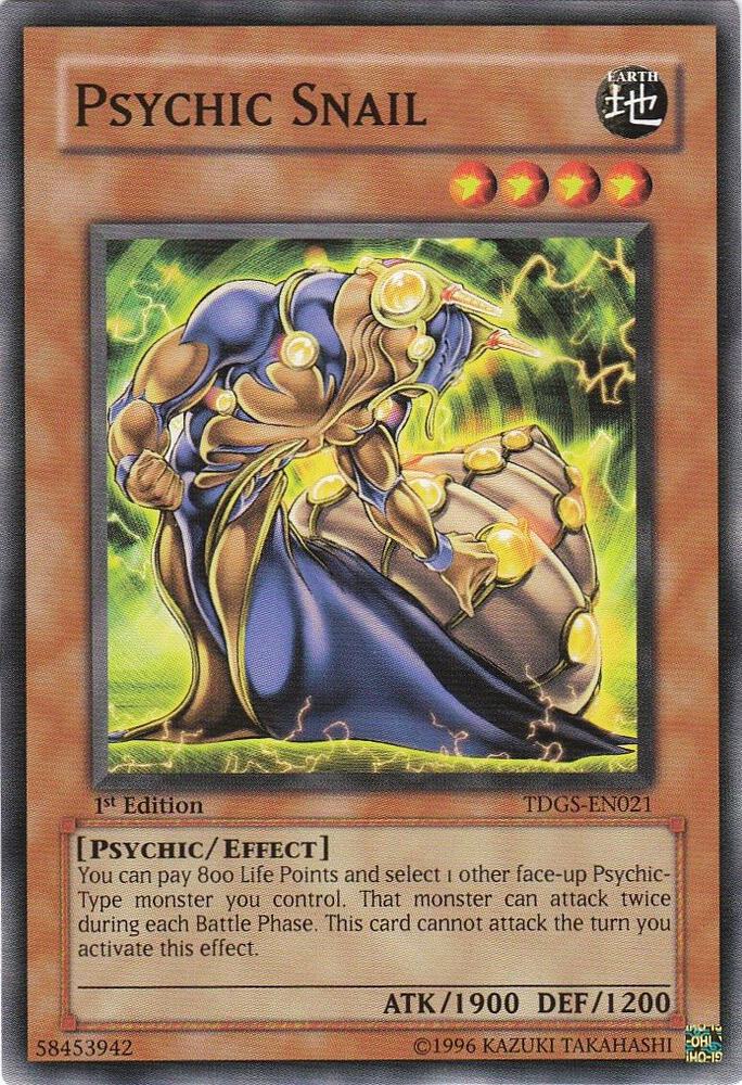 Psychic Snail TDGS-EN021 card from The Duelist Genesis