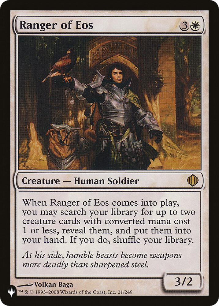 Ranger of Eos (ALA) 21/249 card from The List Reprints