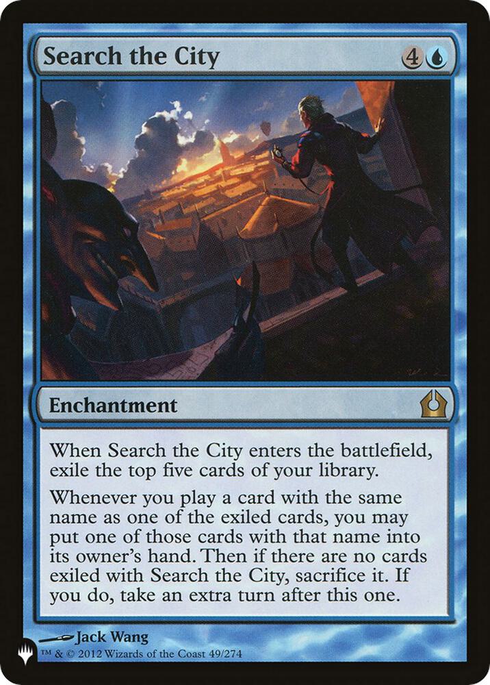 Search the City 49/274 card from The List Reprints