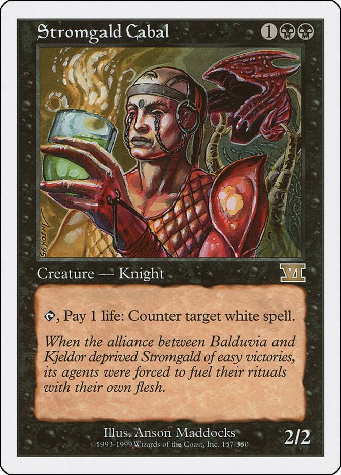 Stromgald Cabal 157 card from Classic Sixth Edition